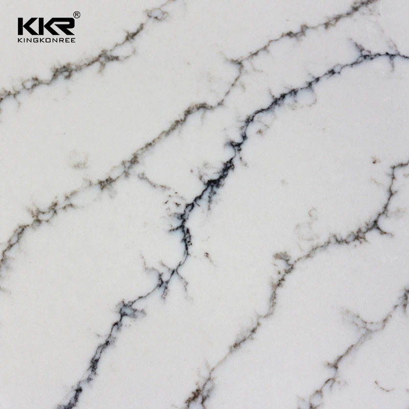 Artificial quartz stone white quartz slab stone for kitchen countertop
