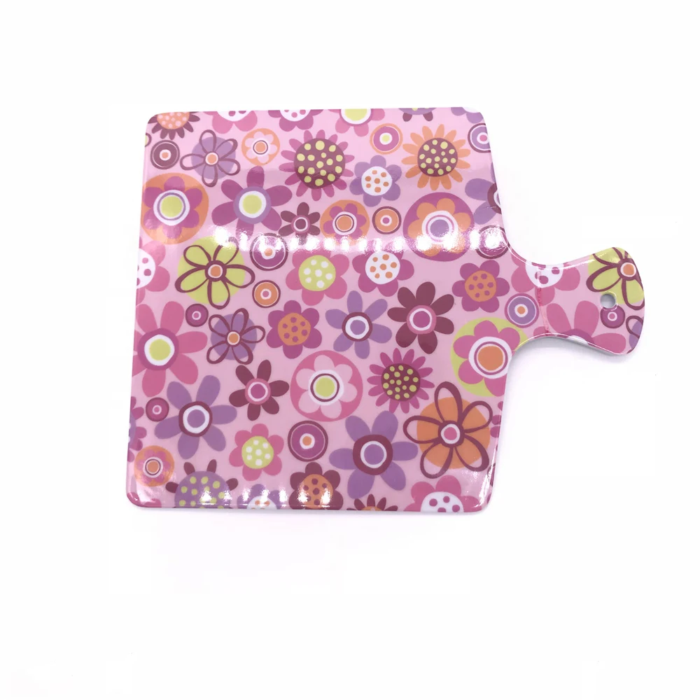 Food grade plastic melamine Fruit Dessert Salad cutting chopping board