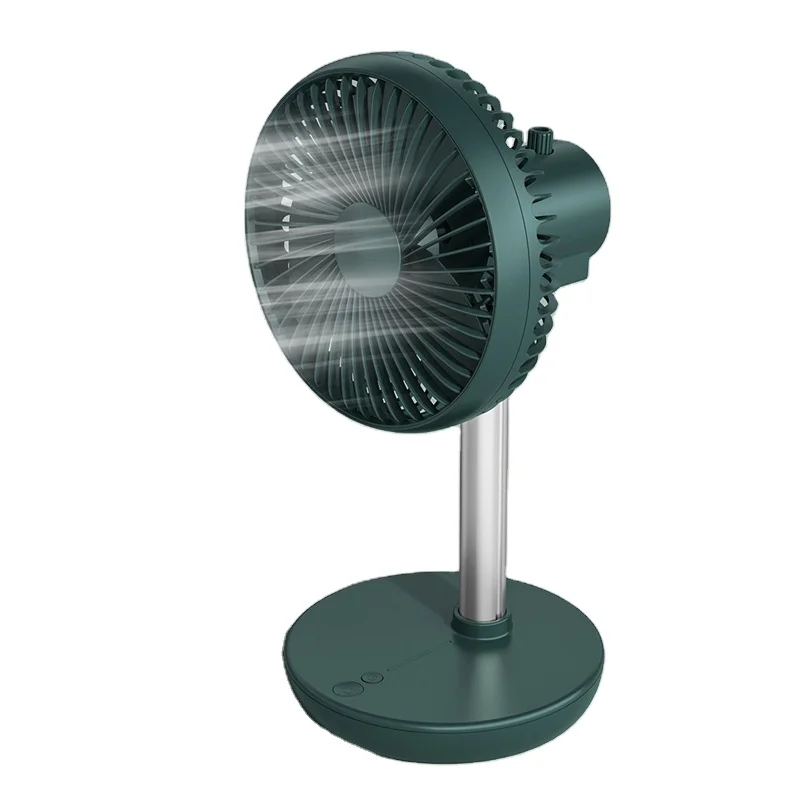 6 inch Portable Scalable Fan USB Rechargeable Oscillating Desk Floor Retractable Fan Table Stand Fan for Home office Outdoor