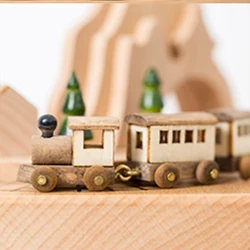 Custom song wooden merry go round girls jewelry music boxmovement ballet music box