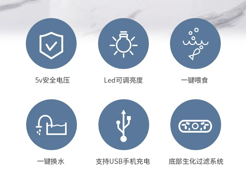 Оптовая продажа многофункциональный настольный мини-аквариум с USB/батарейным питанием аквариумы и аксессуары со светодиодным светом