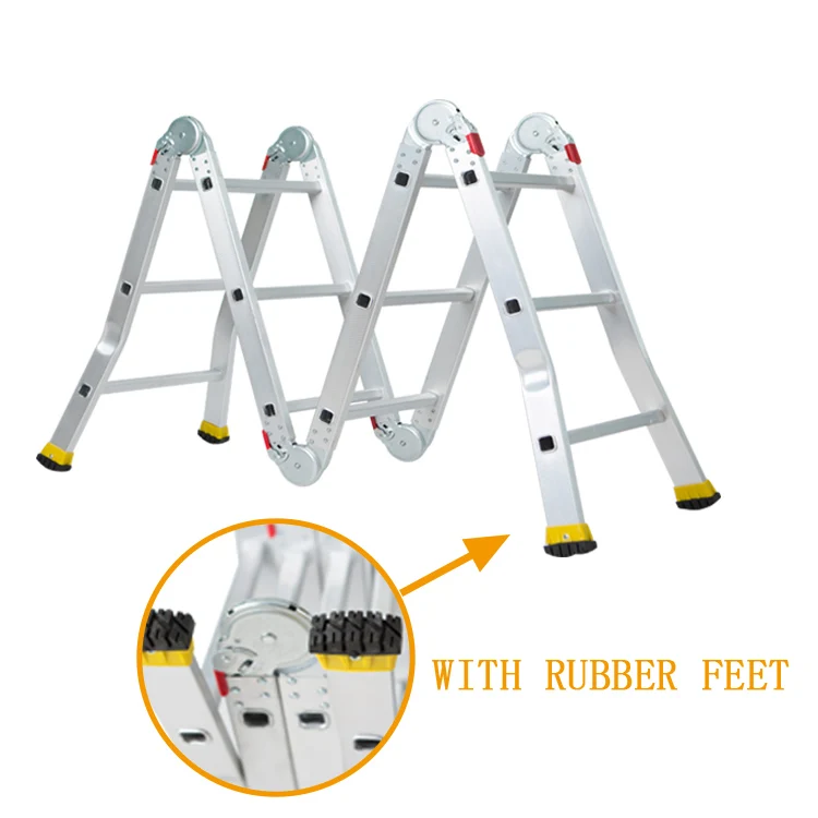 Aluminium Multi Position Foldable Domestic Use Stair Ladder