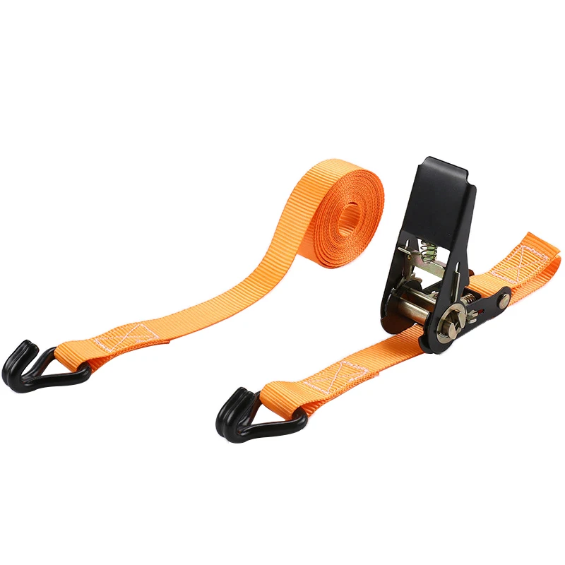 25mm Metal Steel Black Finish Double J Hook Cargo Lashing Ratchet Tensioner