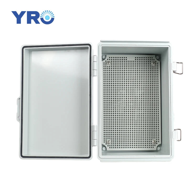 YRO Custom IP65 Waterproof Electrical box ABS Plastic Enclosure Junction Box With Hinge