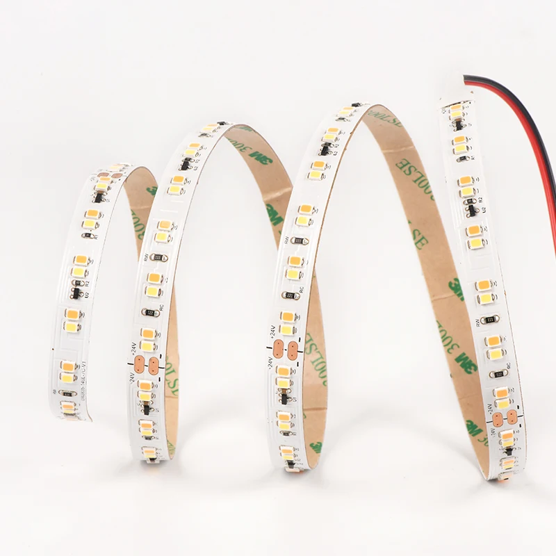 High Quality SMD2835 LED Strip DC24V Dim to Warm LED Strip Light 4000k 1800k CE ROHS UL Home Room Lighting for Indoor Decoration