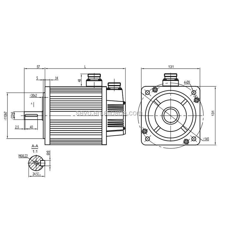 65 V/1000r/мин ac servo Мотор 6nm 130 фланец серводвигатель переменного тока для станка с ЧПУ серводвигатель переменного тока для станков с ЧПУ