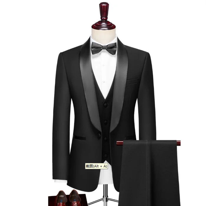 Designer wedding suits for men photo mens high quality slim fit wool  fashion suit