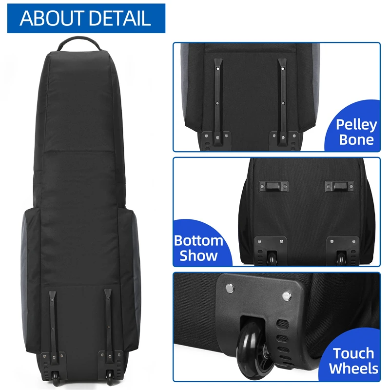 Custom Multifunction Waterproof Golf Bag With Speaker Lightweight Golf Pu Bag Leather Stand Golf Stand Bag