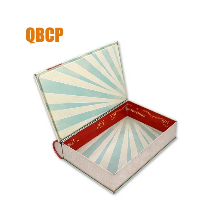
Customized book shaped gift metal tin box 