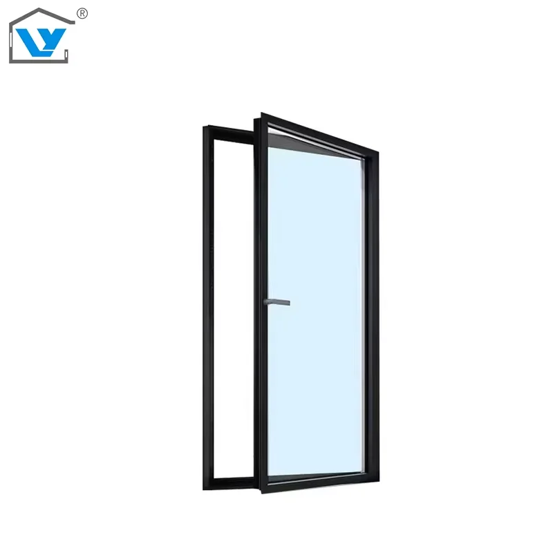 Customizable Modern Design Aluminum Alloy Triple Pane Casement Windows Horizontal Opening Swing Style Folding Folding Screen
