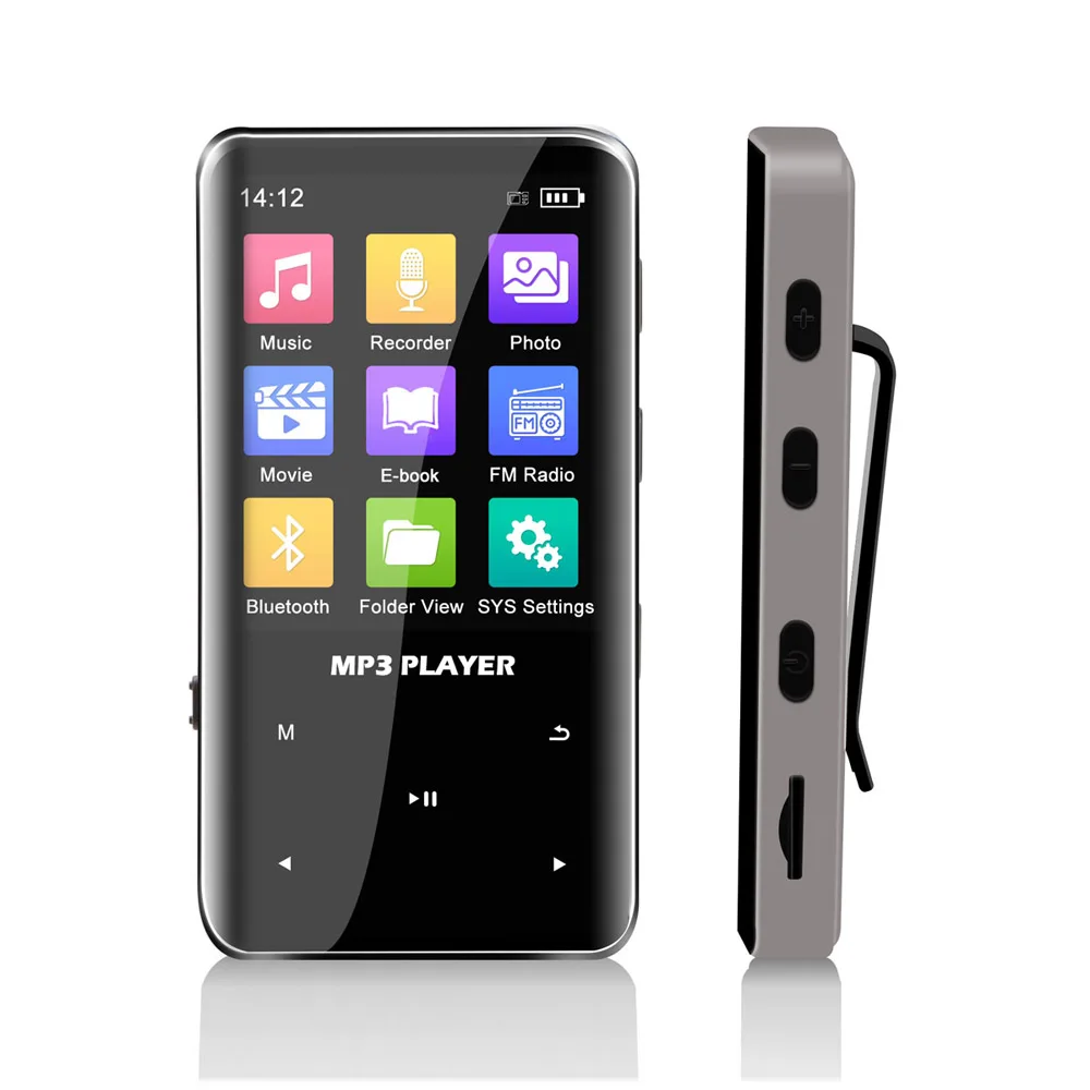 Aomago MB06 Wholesale Mini Clip Music Player 32GB USB MP3 Player for Students with TF Card Support and Built-in Speaker