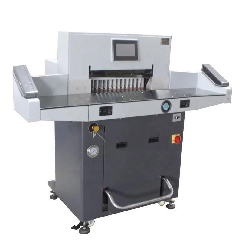 H720RT Hydraulic guillotine paper cutter cutting Machine with side table & air pump & air ball