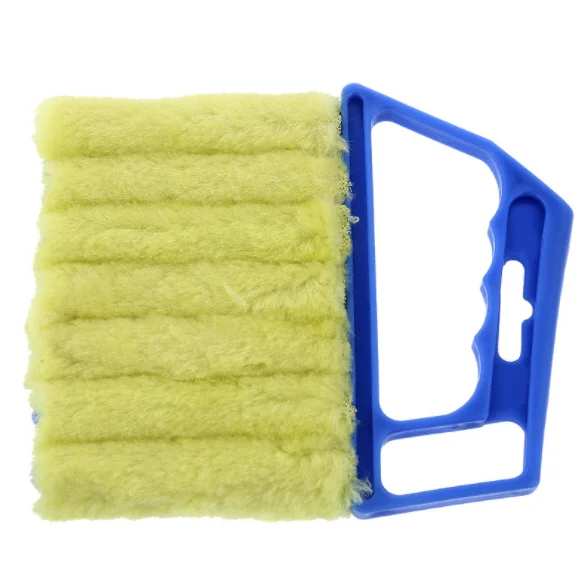 Useful Microfiber Window Cleaning Brush Air Conditioner Duster Cleaner Venetian Blind Blade Cleaning Brush