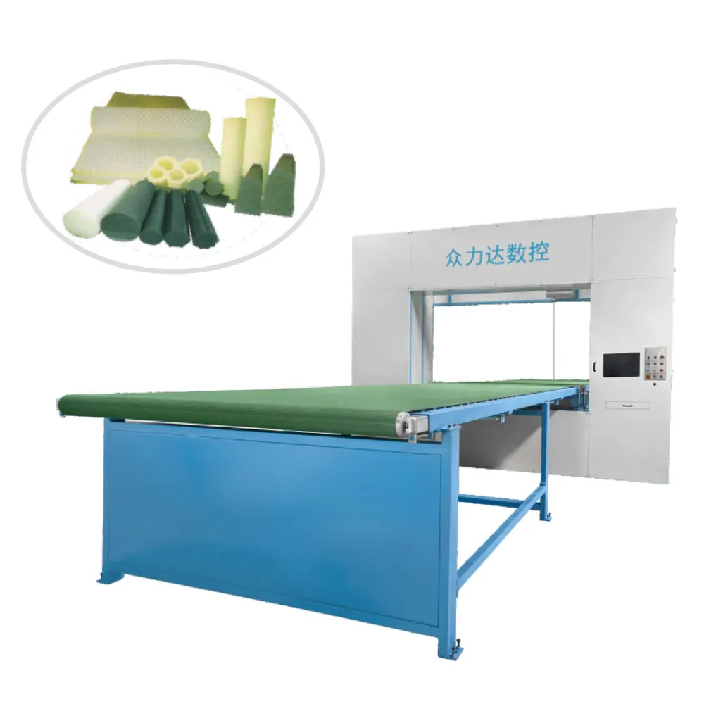 Custom made New Fully Automatic CNC Large 3d vertical horizontal double use cutting machine for sponge eva factory