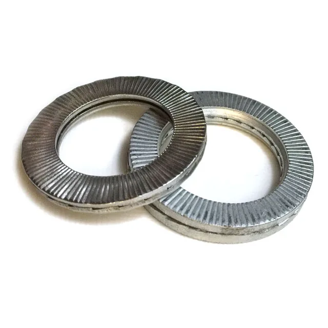 DIN25201 Double Fold Self Locking Wedge Lock Washers Both Springs Steels and SS316L Stainless Steels In-Stock