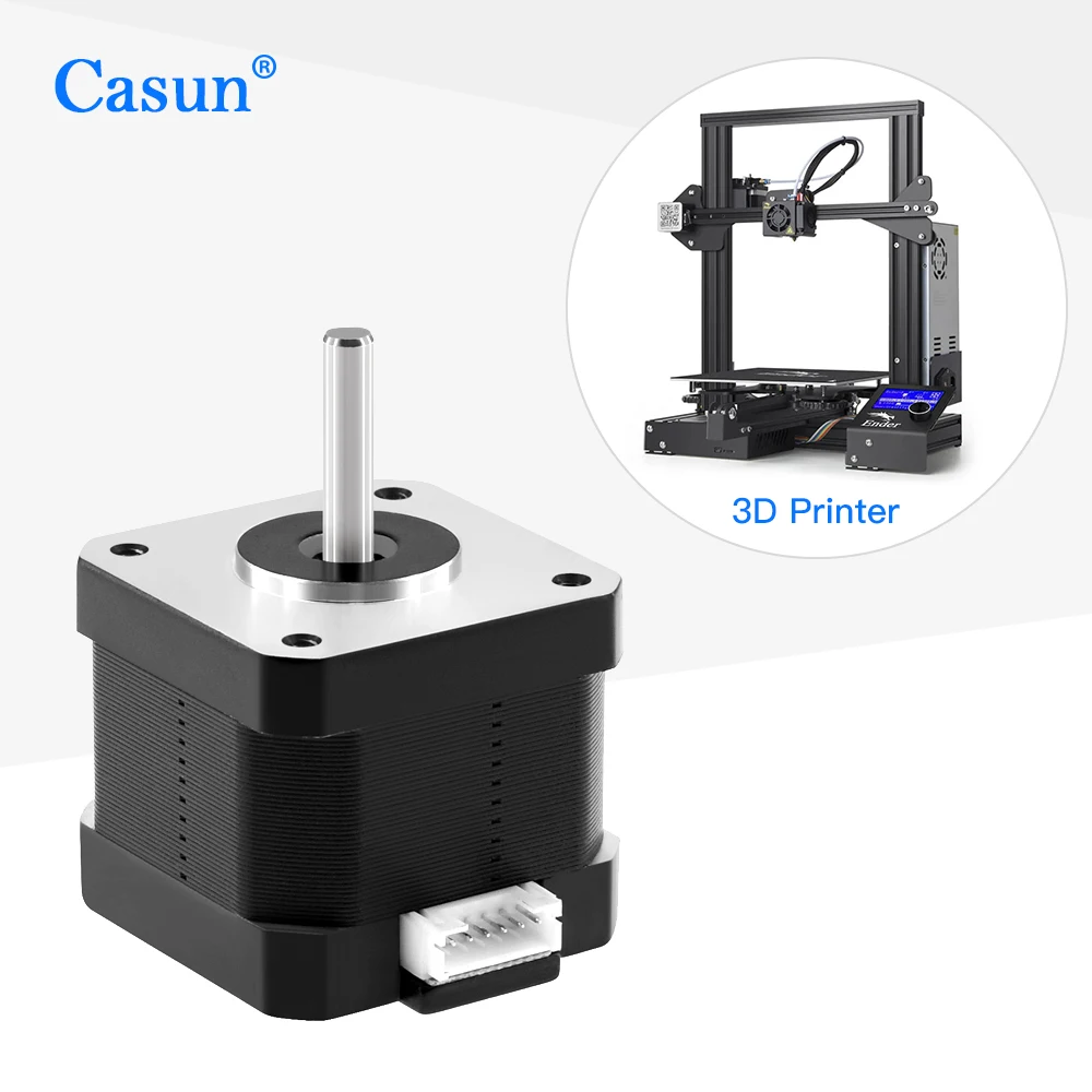 Casun 42bygh биполярный мотор 1.68A 17HS4401 Nema17 шаговый двигатель для лазерного гравера 3D принтер ЧПУ 42bygh