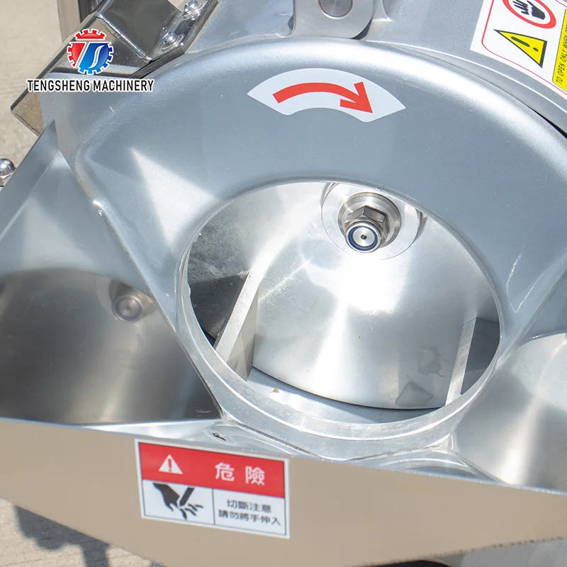 Food Processing Plant Stainless Steel High-Speed Dicing Slicing Cutting Machine for Central Kitchen (TS-Q180)
