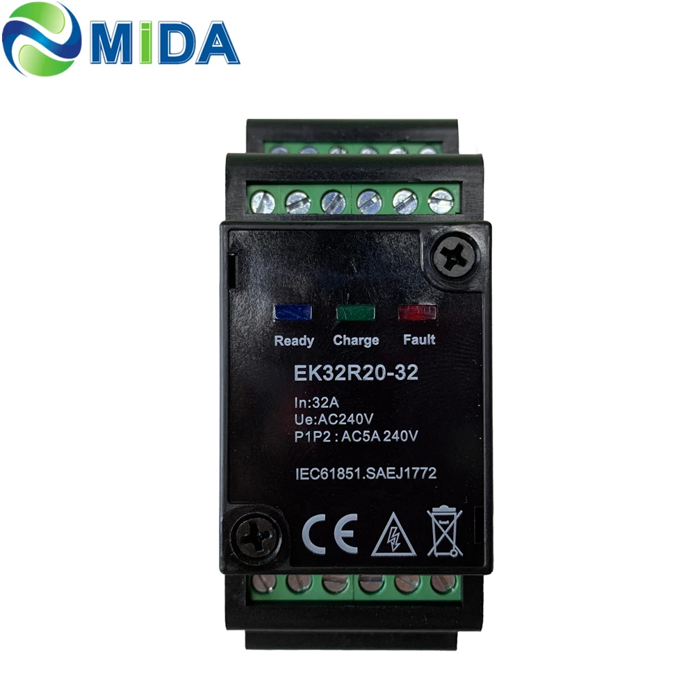 32Amp EVSE контроллер EPC умный заряда для электромобилей Wallbox Type 2 кабель