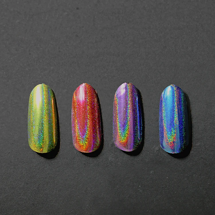 Holographic Glitter Powder Chameleon Glitter Holo Varnish Galaxy Rainbow Laser Pigment Nail Art Powder