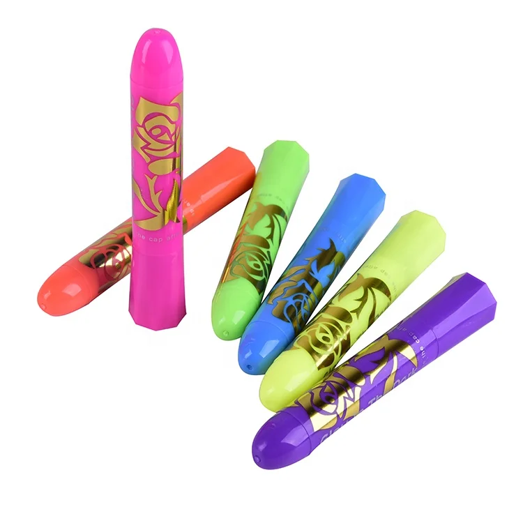Meidugaga Glow in The Dark Under UV Light Halloween Makeup Face Painting  Non-toxic Body  Face Paint Crayon Stick