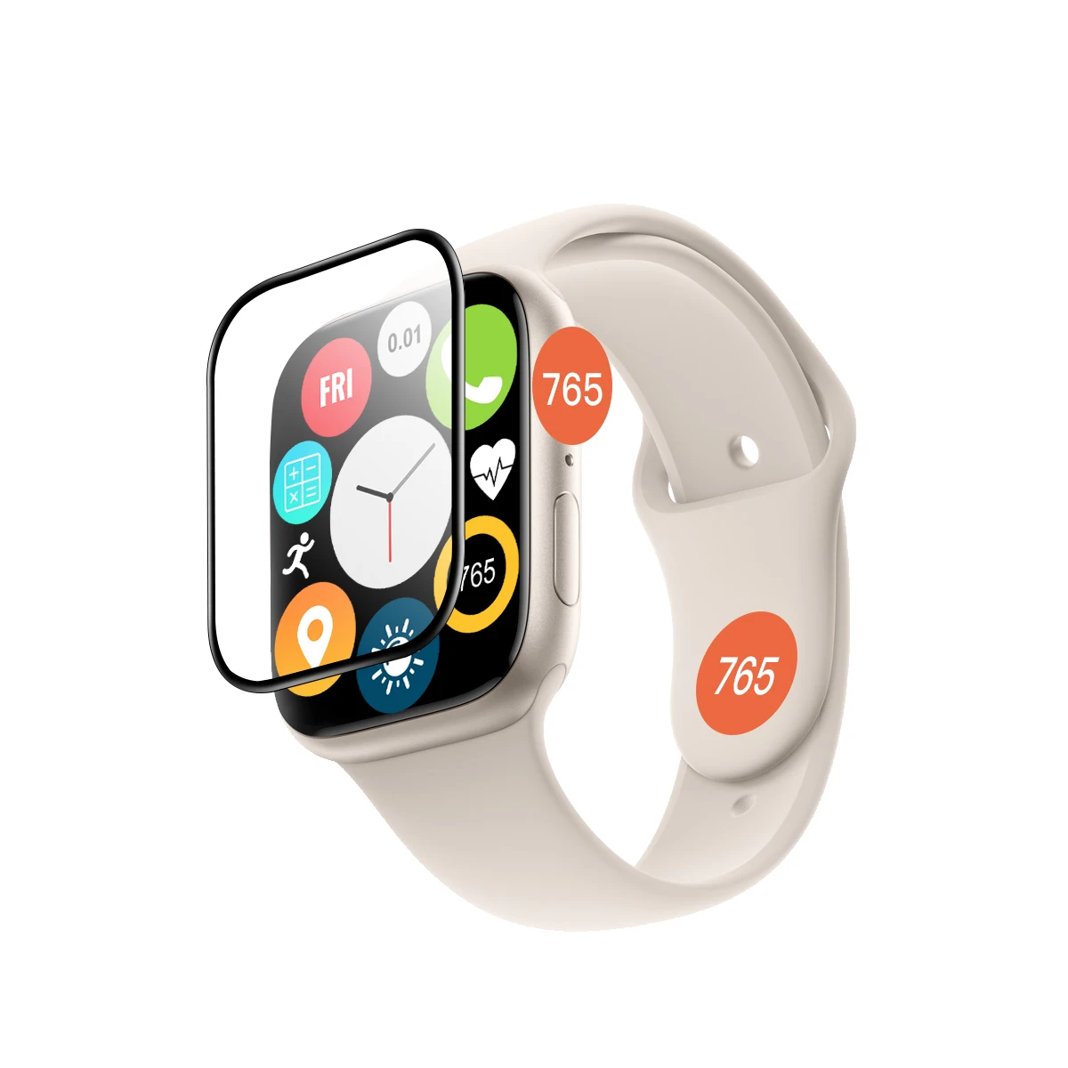 OEM Wholesale High Quality Explosion-proof  Watch Protection Film Screen Protector for Apple watch  matte pmma screen protector