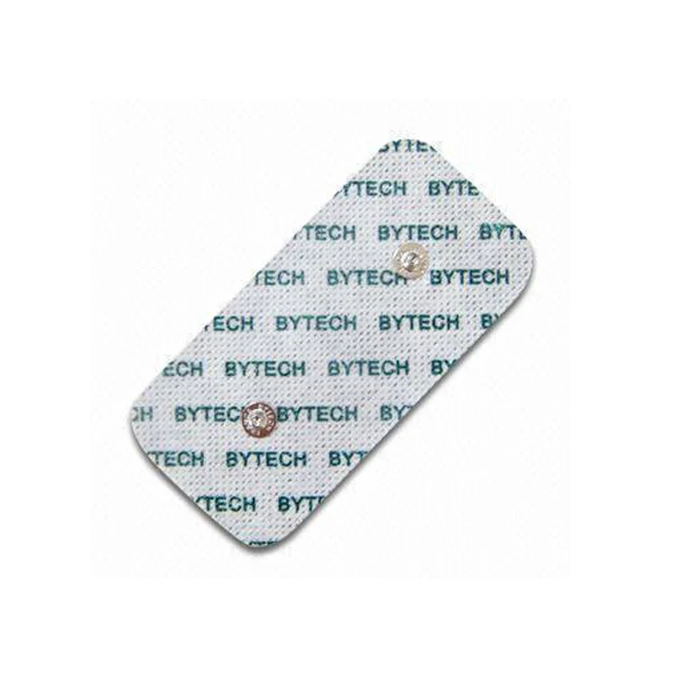 5x9 cm premium replacement 2 button snap tens adhesive massage electrodes pads