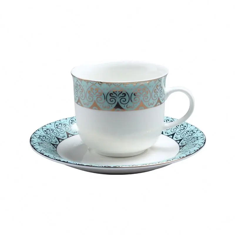 Прямая поставка с завода арабские чайные чашки чашка золотым ободком и блюдце