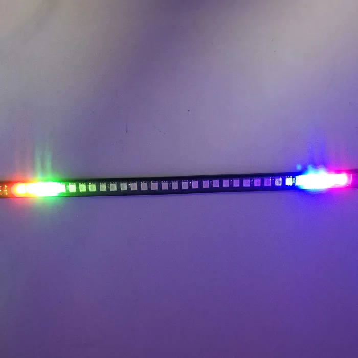 RGB 32LED Strip tail Light LED Turn Signal Brake Light and Running Tail Light for Car Motorcycle License Plate