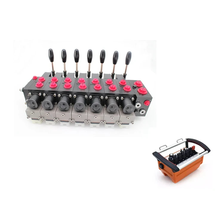 High quality proportional valve and remote control set are used for truck mounted crane