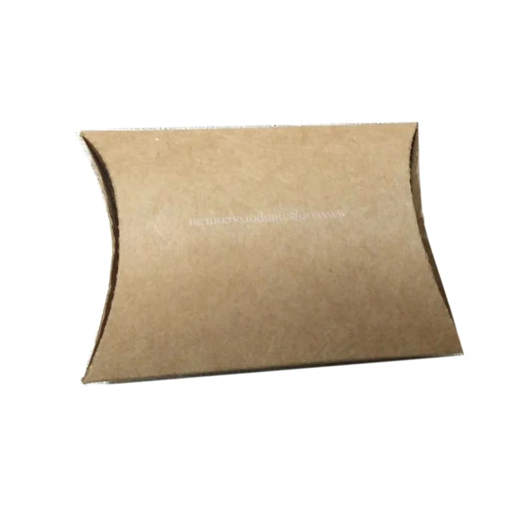 Custom Logo Small Natural Brown Kraft paper pillow box for Soap