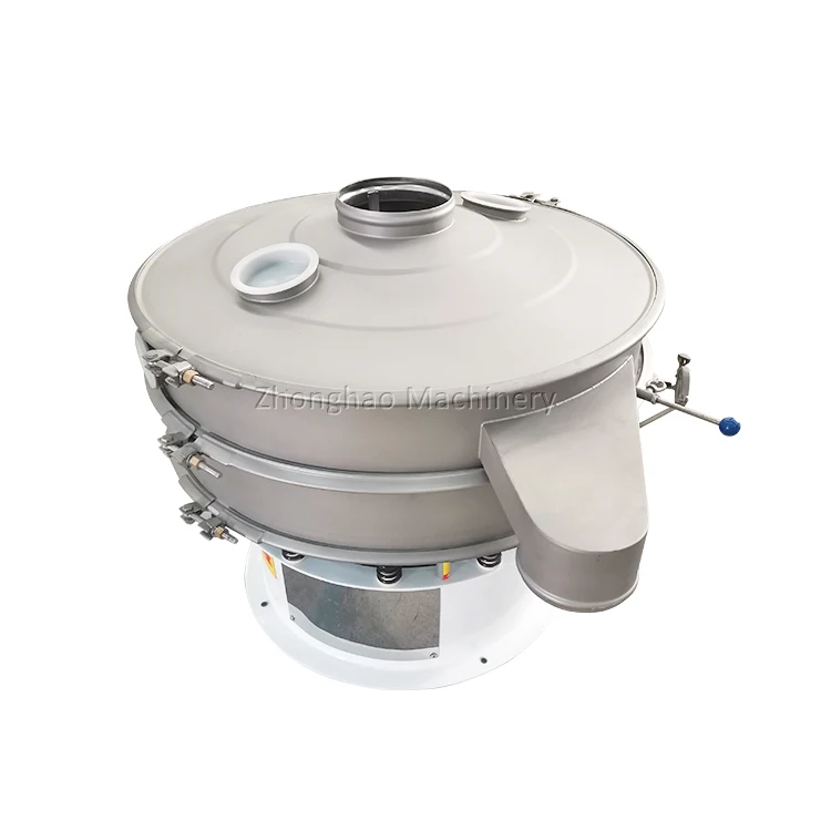 1-4 Layers Sodium Carbonate Vibrating Sieve Polyethylene Powder Rotary Vibration Screen Manufacturer