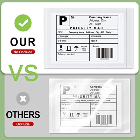 Custom Size Clear Plastic Mailing Envelopes Waterproof Clear Enclosed Invoice Packing List Enclosed Dhl Packing List Envelopes