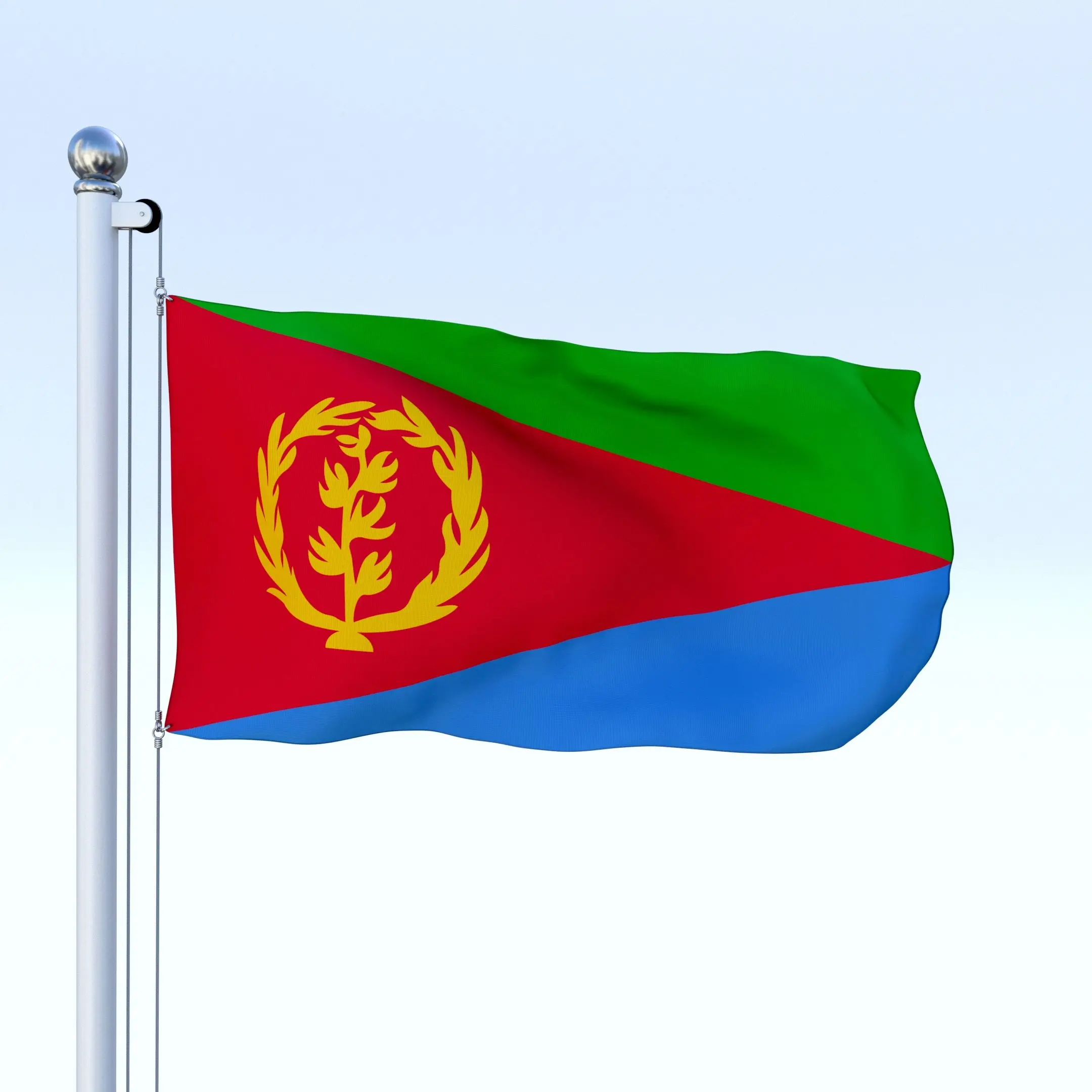 HUI FENG wholesale polyester flying custom 3x5 eritrean flag Eritrea flag banners National flag