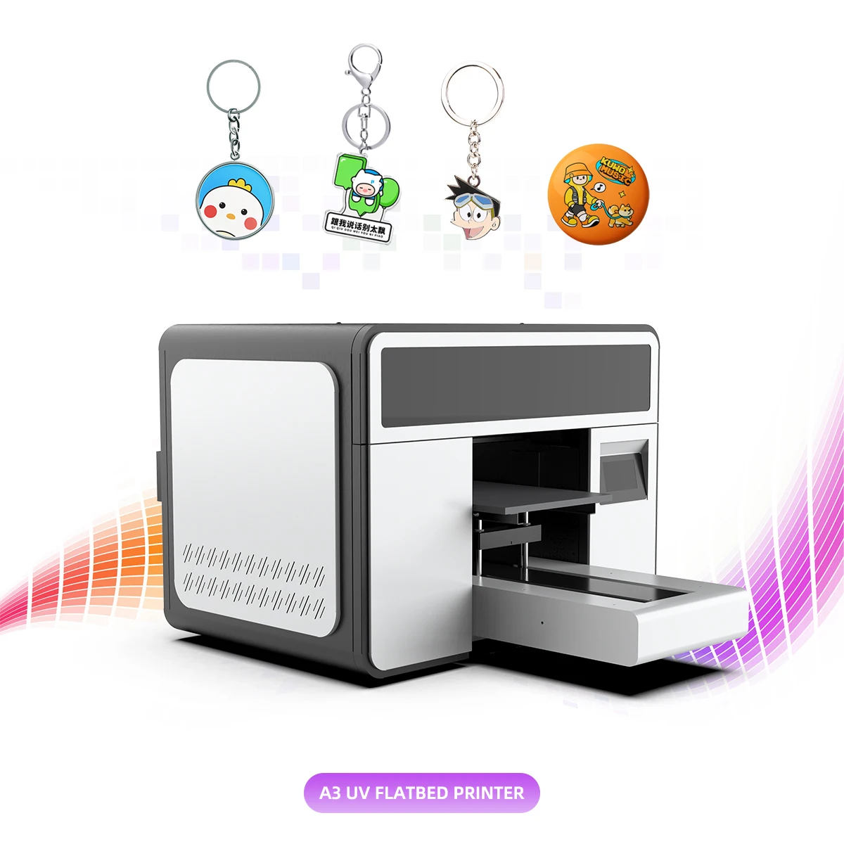 A3 UV Flatbed Printer With  Eps-i3200 S1HD head UV Printing CMYKWV a3 uv  printer for small business