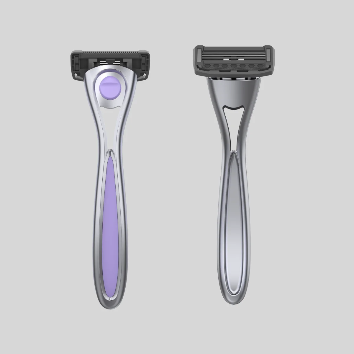 Safety razor wholesale steel blade shaving 5 blade metal body razor for face