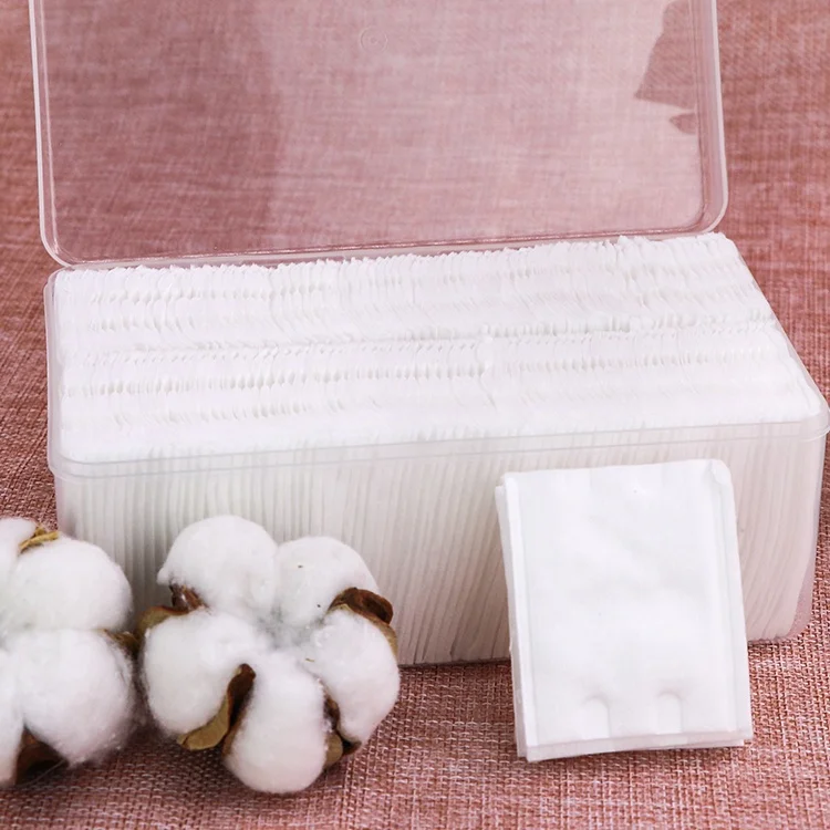 high quality Square cosmetic cotton pad cotton face pads