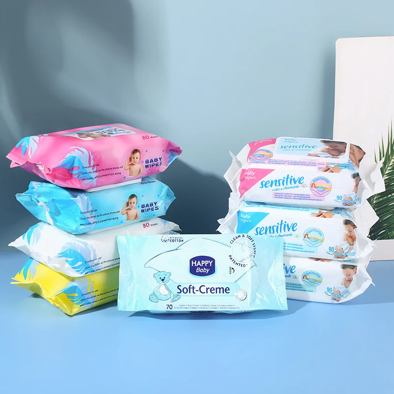 Cleaning Wet Wipes Household Baby Wipes Wet Toilet Paper Alcohol Free Disposable Customized Feature Eco Material Woven Skin Type