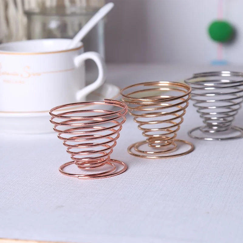 Wholesale metal rose gold spiral blender stand sponge drying holder rack