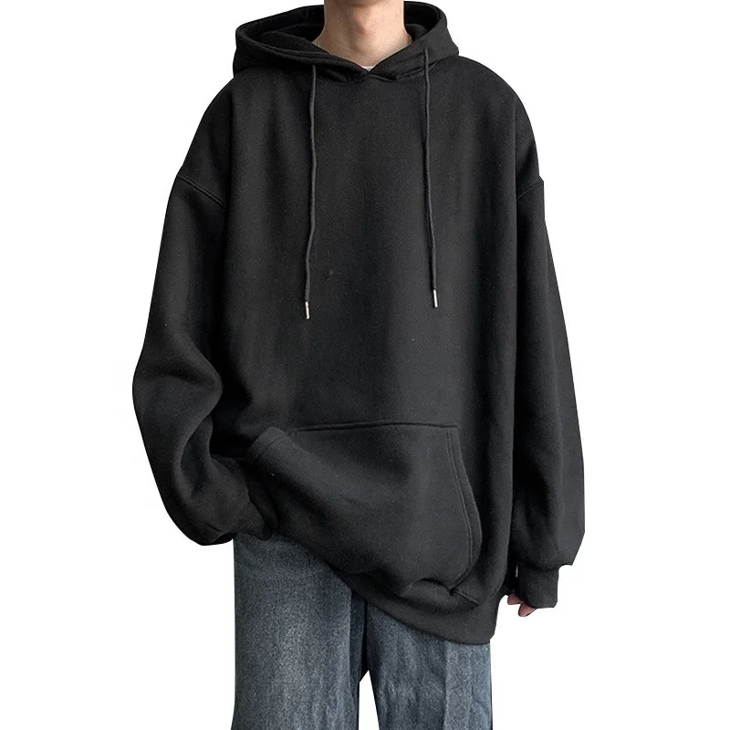 
 Hooded men hoodies new qiu dong pure color leisure of the super soft compound new fabrics wholesale and custom  