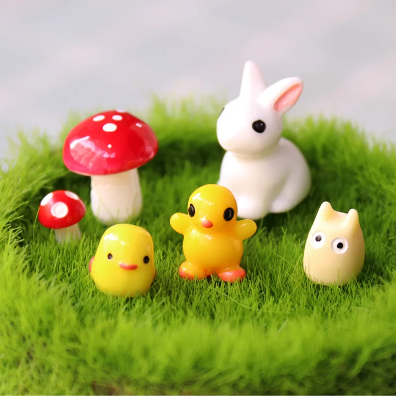 New Sale Cute Little Animals and Elfin Model Doll Potting Ornaments Mini Micro Landscape Ornaments