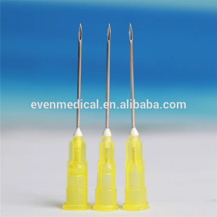 Stainless Steel Tips Disposable Sterile Hypodermic Needle From 16G To 30G Syringes With Safety Needle