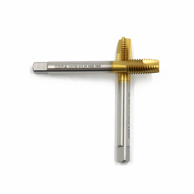 Top Quality Metric DIN376 HSS Spiral Point  Tin Coated Machine Taps