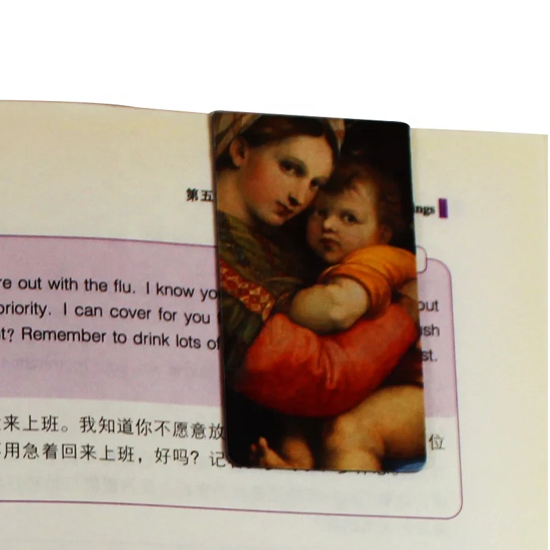 Exquisite artistic pattern custom bookmark design Reading assista study stationery gifts magnet printing bookmarks