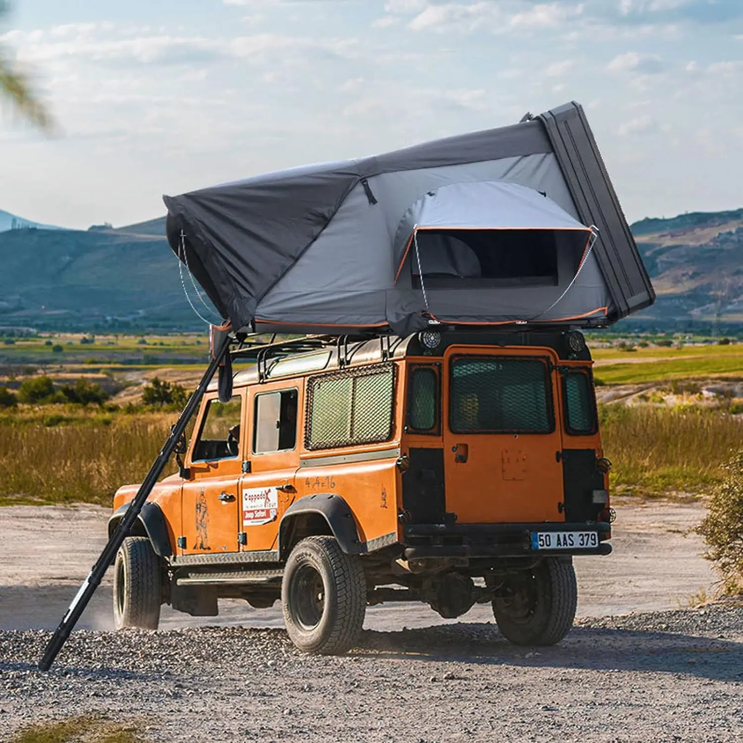 Yescamp OEM Outdoor 2-3 Person ABS Shell Polycotton Waterproof 4x4 Off-road Hardshell Rooftop tent for Sale