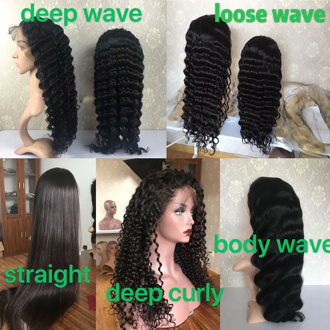 Cheap Human Hair Lace Front Wig  ,Brazilian Hair Lace Front Wigs Human Hair , Afro Wigs Straight Wave 360 Lace Frontal Wig