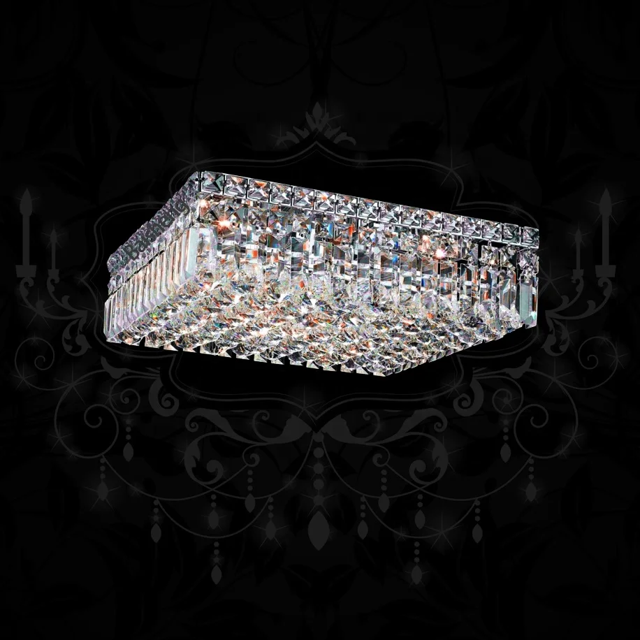 
square rectangle round crystal chandelier modern ceiling light for home house bedroom living room live casa restaurant luxury 