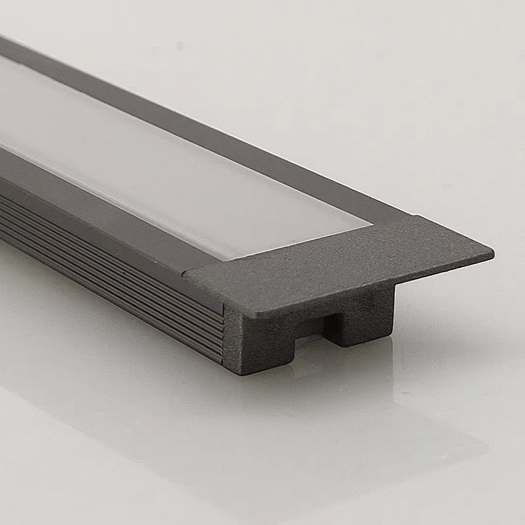 Aluminum LED with light 17*10mm aluminum profile Commercial lighting cabinets embedded aluminum LED profile