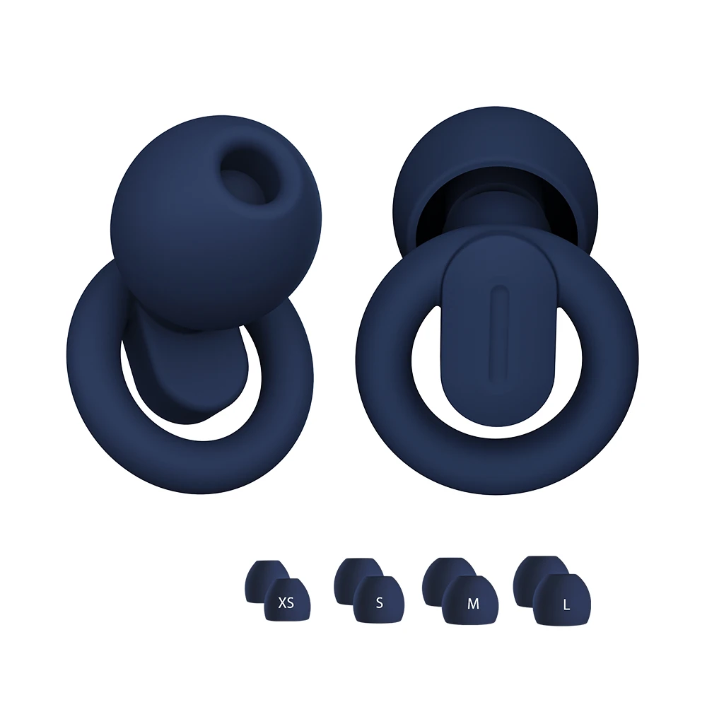4 size Reusable Ear Plugs Silicone Swimming Noise Reduction Tapones Auditivos Ear Plugs for sleep ear protection