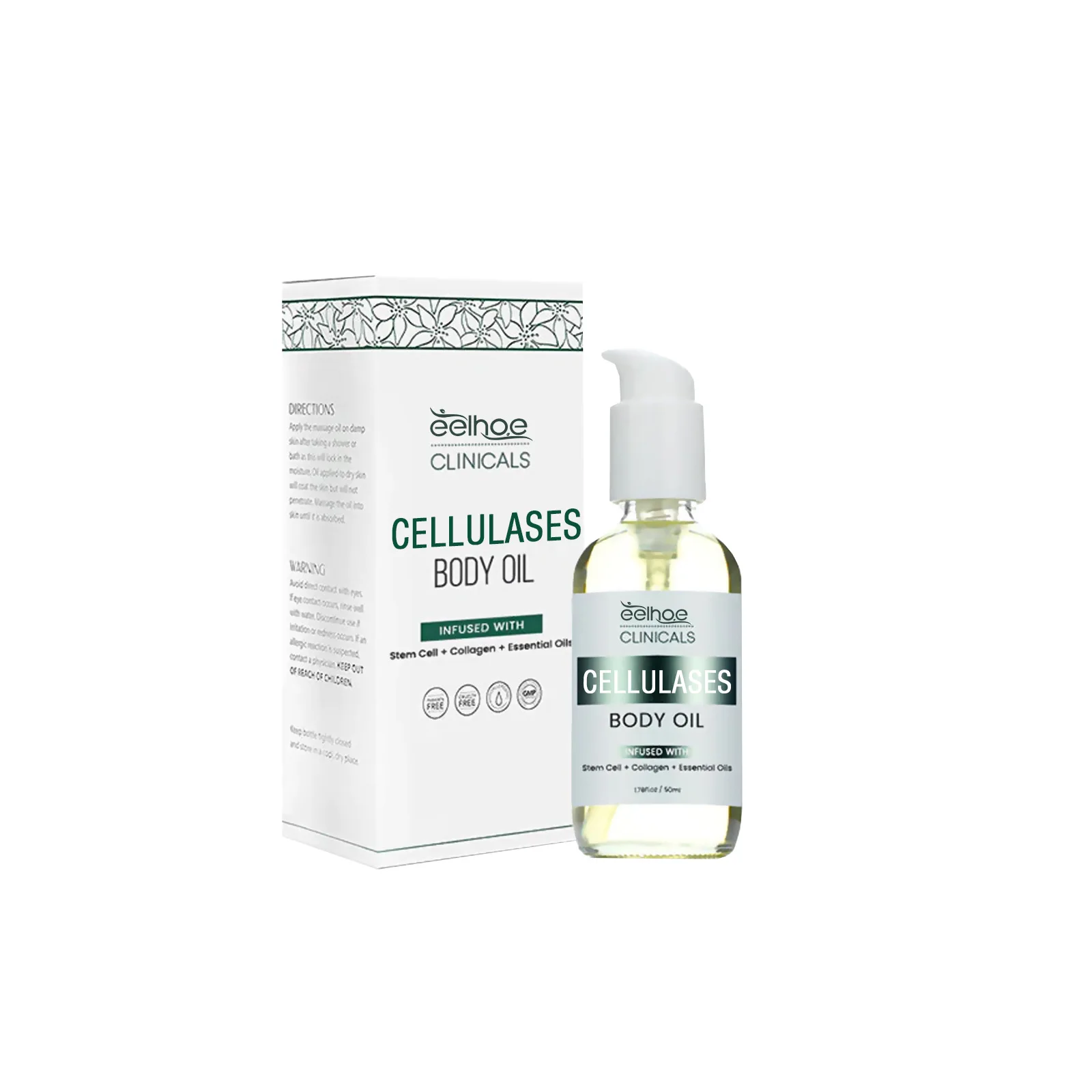 Eelhoe Organic Erasing Body Oil Firming Thigh Arm Belly Anti Orange Peel Body Shaping Essential Oil