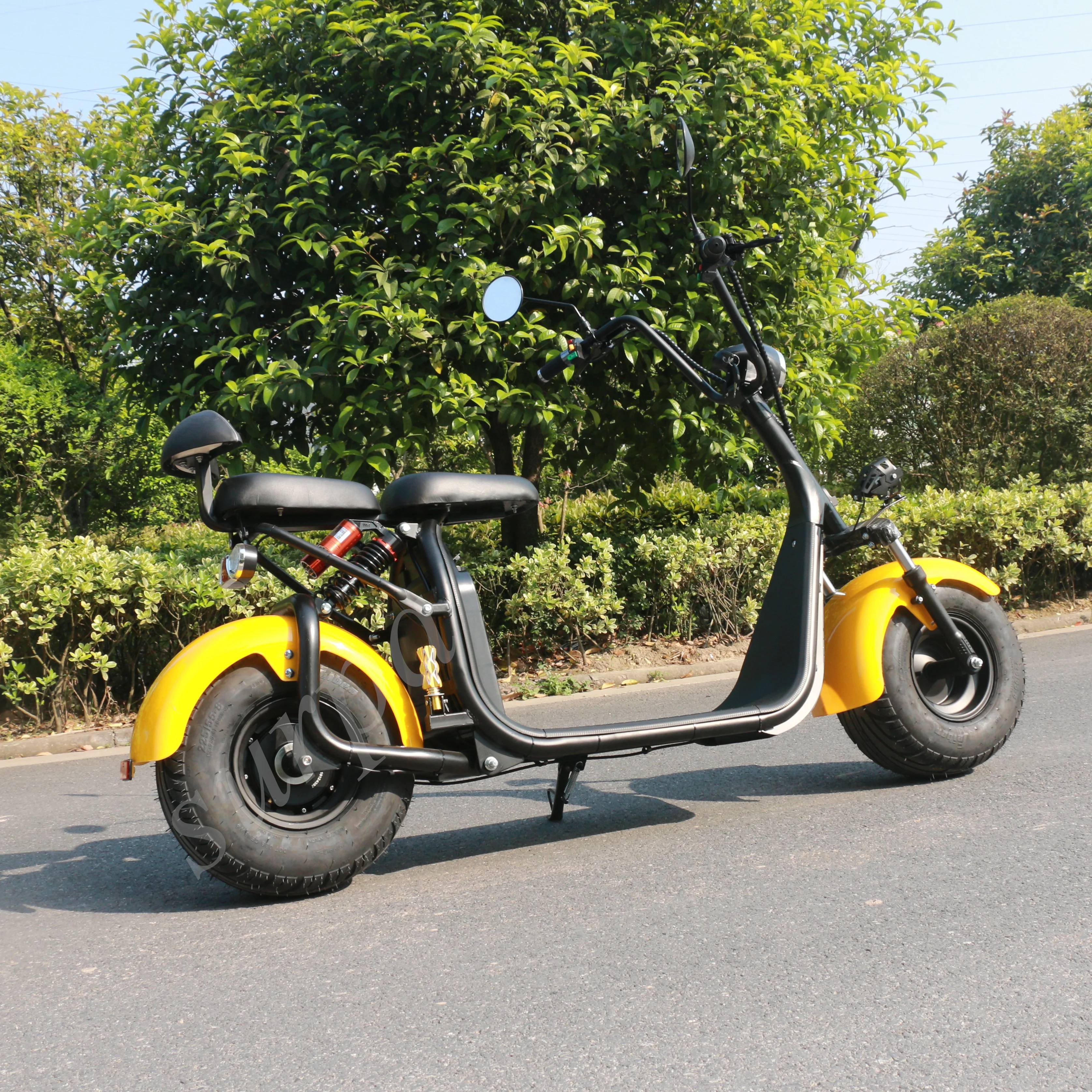 1500w 2000w removable 60V 12ah/20ah lithium battery two seats citycoco cheap electric scooter/scoter electric scooter